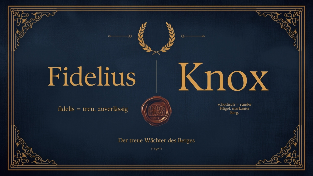 Warum Fidelius Knox? Die Geschichte hinter meinem Autorennamen
